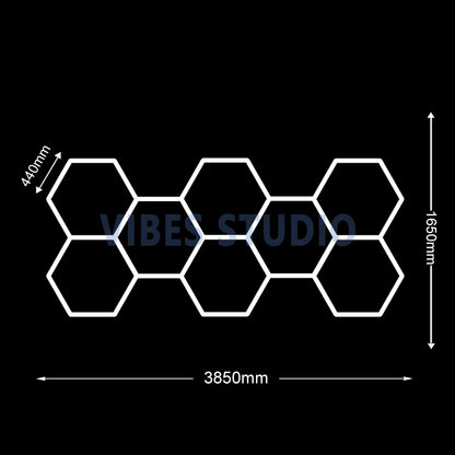 Ultra Bright 6500K Cool White Hexagon LED Lighting