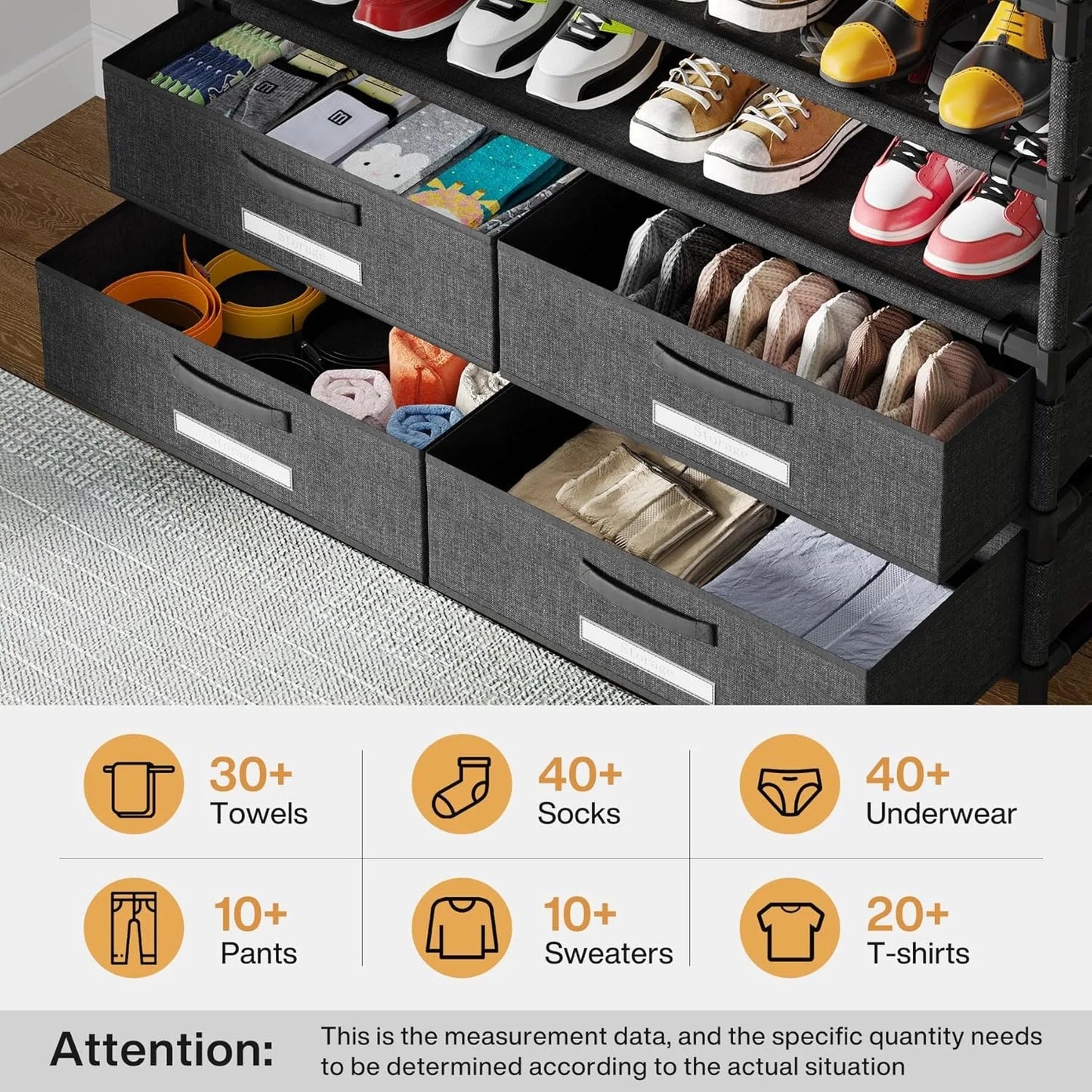 Bookshelf with Bins