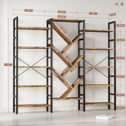 Triple 5 Tier Bookshelf
