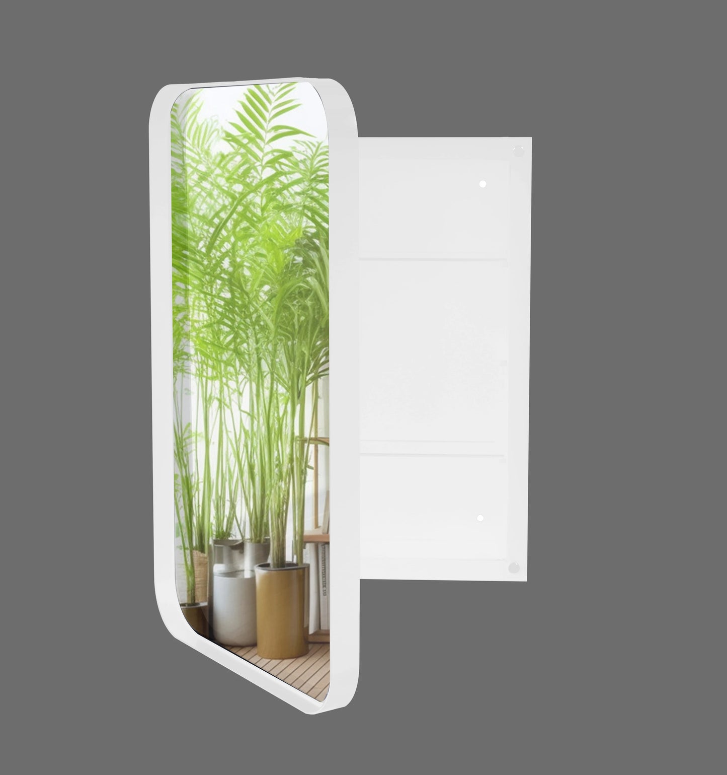16x24-Inch Recessed White Medicine Cabinet