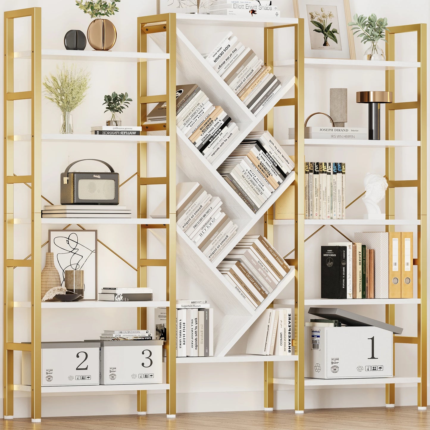 Triple 5 Tier Bookshelf