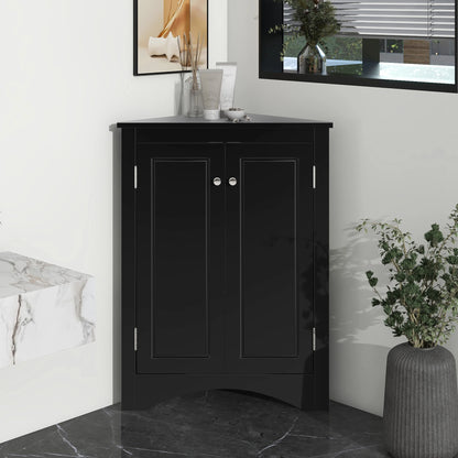 Black Triangle Bathroom Storage Cabinet