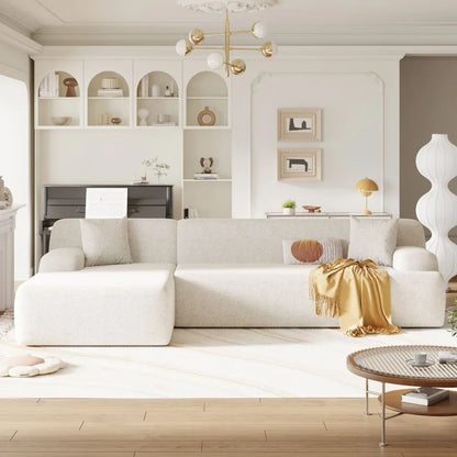 Modern Large LShape Modular Sectional Sofa  2 Piece