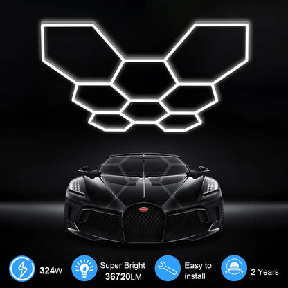 35 Pack 400W Hexagon Garage lights