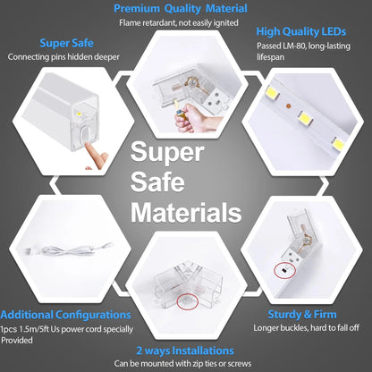 35 Pack 400W Hexagon Garage lights