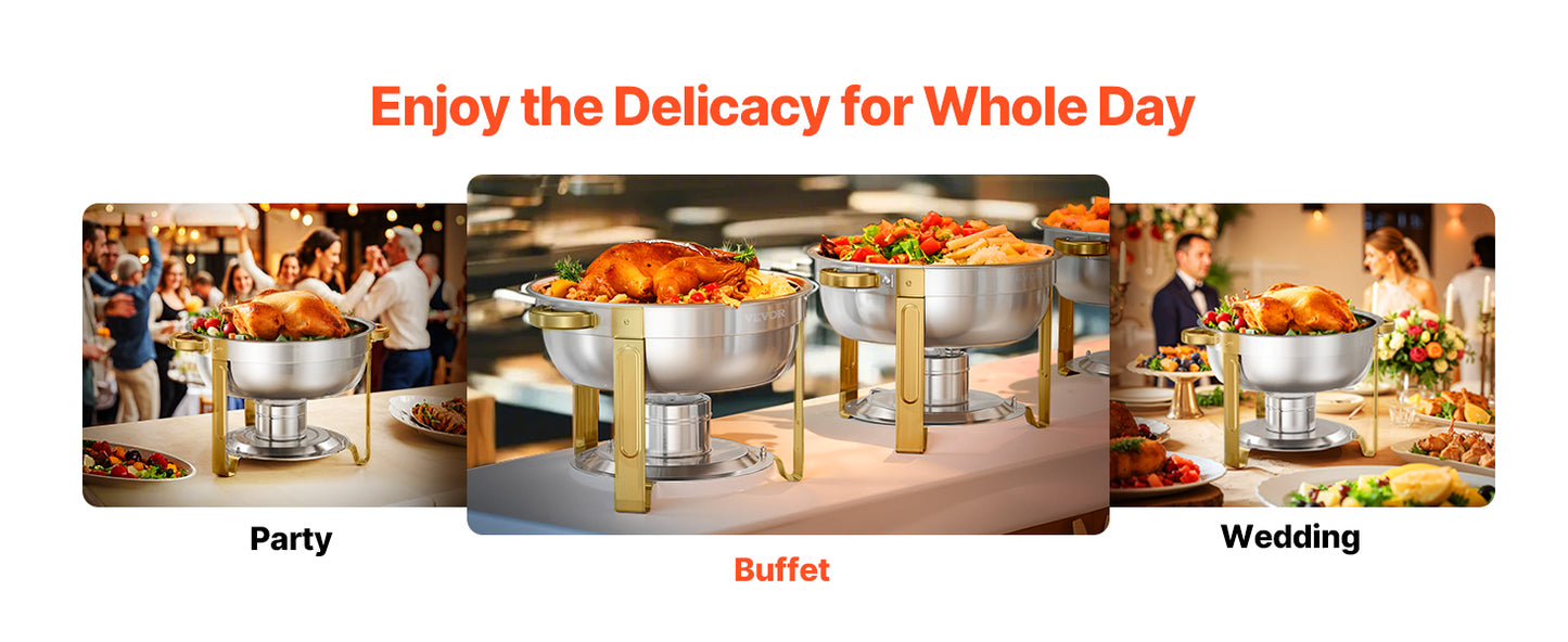 4 Pack Chafing Dish Buffet Set