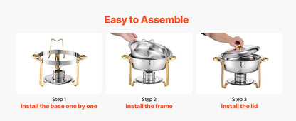 4 Pack Chafing Dish Buffet Set